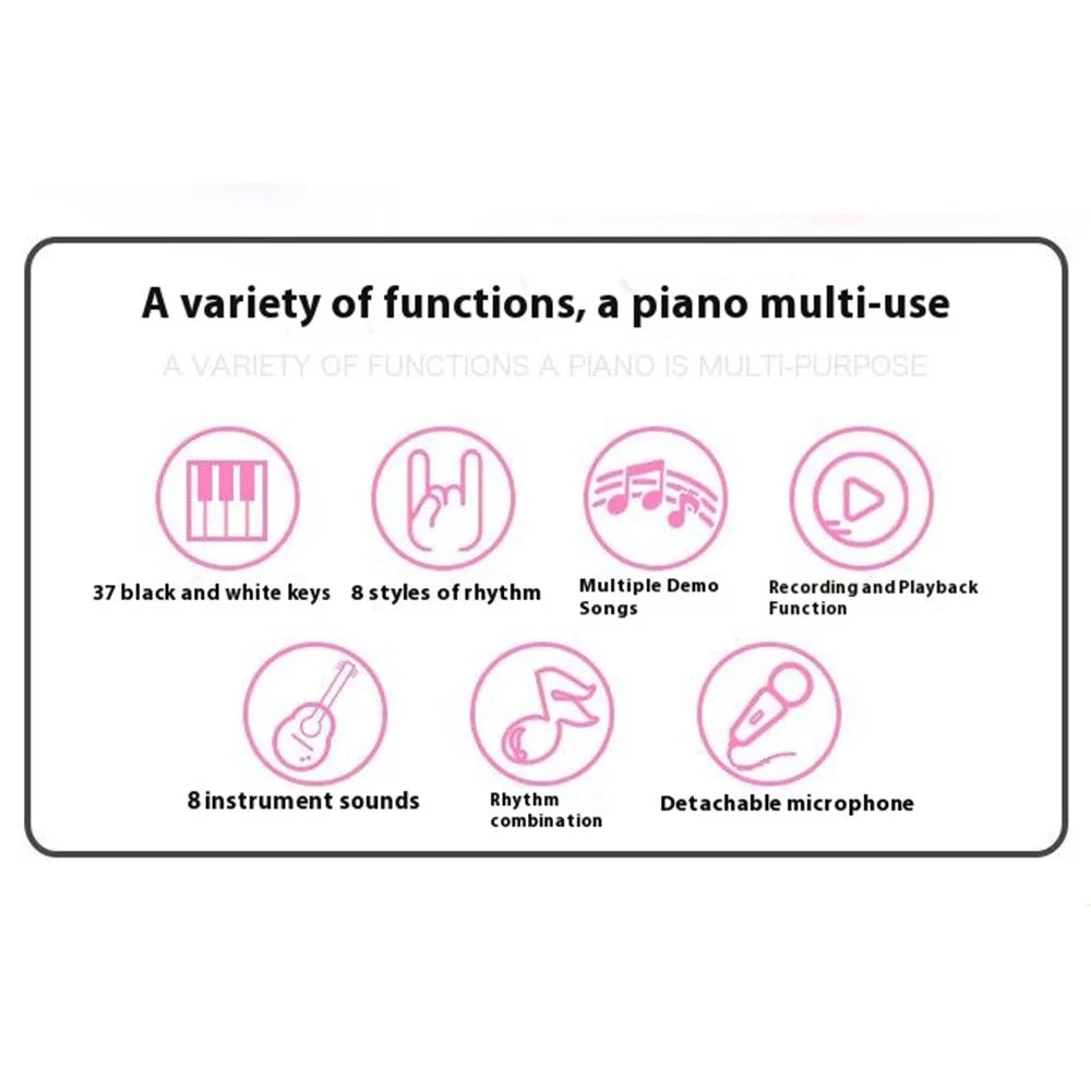 BF-430A2 37-Key Electronic Keyboard Piano for Kids Music Learning Educational Toy - 3
