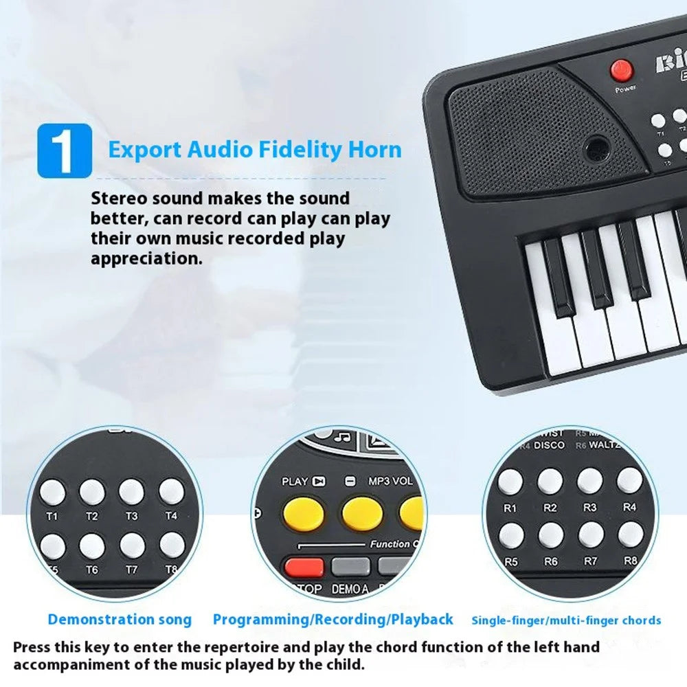 BF-430A2 37-Key Electronic Keyboard Piano for Kids Music Learning Educational Toy - 5