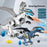 Y333-87 Electric Dinosaur Toy Walking Misting Dragon Model with Sound  /  Light Function for Kids - Blue - 2