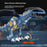 Y333-87 Electric Dinosaur Toy Walking Misting Dragon Model with Sound  /  Light Function for Kids - Blue - 5