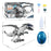 Y333-87 Electric Dinosaur Toy Walking Misting Dragon Model with Sound  /  Light Function for Kids - Blue - 7