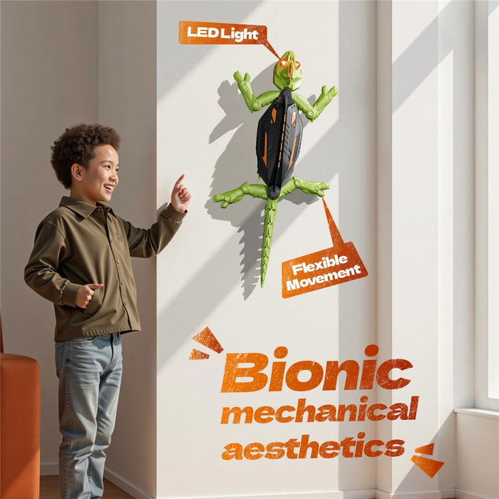 Wall Climbing Lizard Floor Wall Crawler Remote Control Electric RC Toy Kids Gift - Lizard - 6