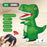 SJL7616 Inflatable Dinosaur 2.4G Wireless Remote Control Electric Tyrannosaurus Rex Kids Toy with Music - Green - 2