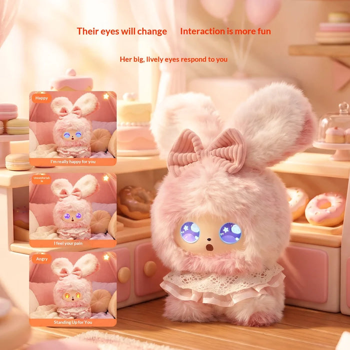 JOPARK AI Storytelling Companion Plush Toy for Kids Bluetooth-compatible WiFi Interactive Robot Doll - Pink - 4