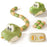QC-2020Y Electric Remote Control Snake Game USB Rechargeable Interactive Toy for Kids - Green - 1