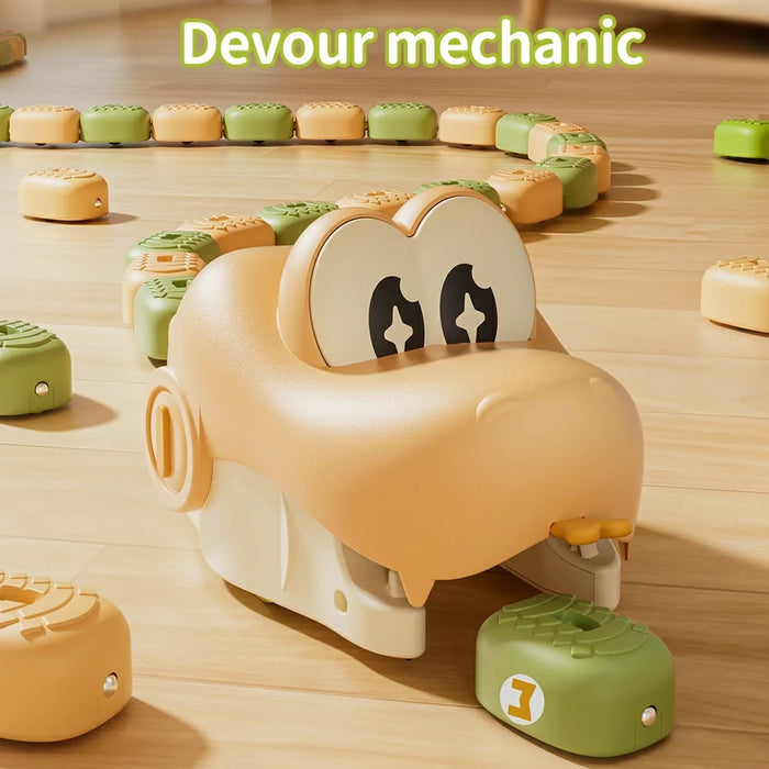 QC-2020Y Electric Remote Control Snake Game USB Rechargeable Interactive Toy for Kids - Green - 4