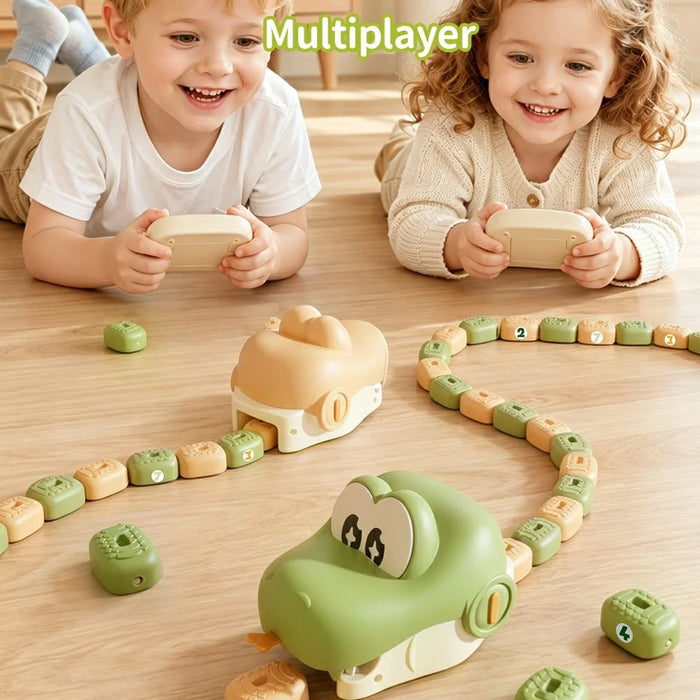 QC-2020Y Electric Remote Control Snake Game USB Rechargeable Interactive Toy for Kids - Green - 6
