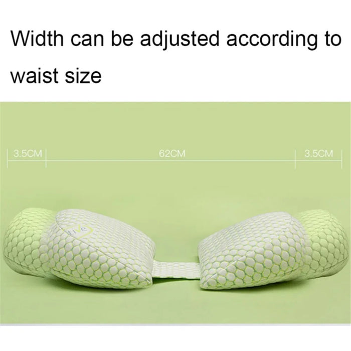 Side Sleeper Pregnancy Pillow U-Shaped Double Wedge Maternity Pillow with Detachable Adjustable Pillow Support for Body, Belly, Back - Green - 4