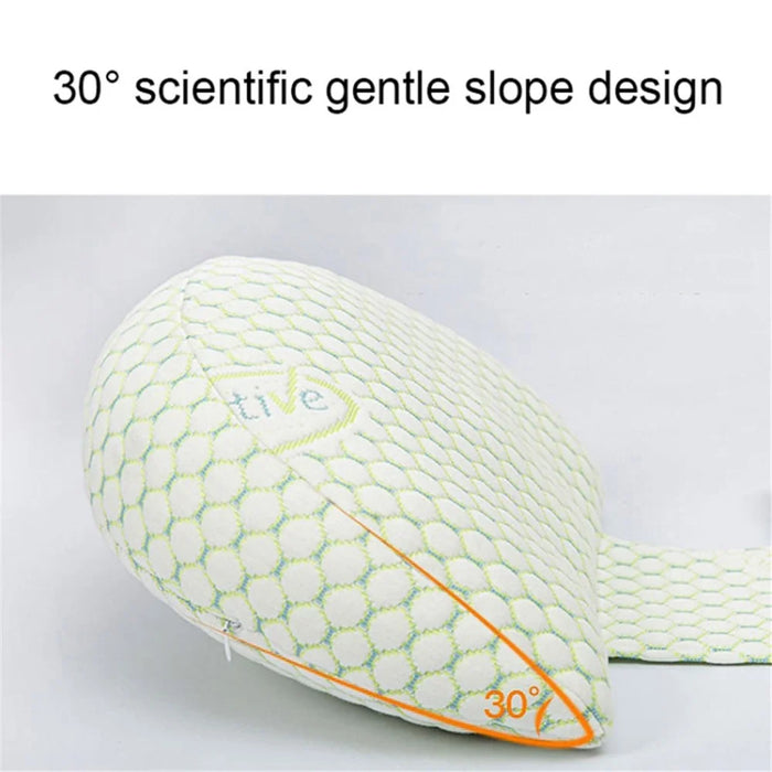 Side Sleeper Pregnancy Pillow U-Shaped Double Wedge Maternity Pillow with Detachable Adjustable Pillow Support for Body, Belly, Back - Green - 5
