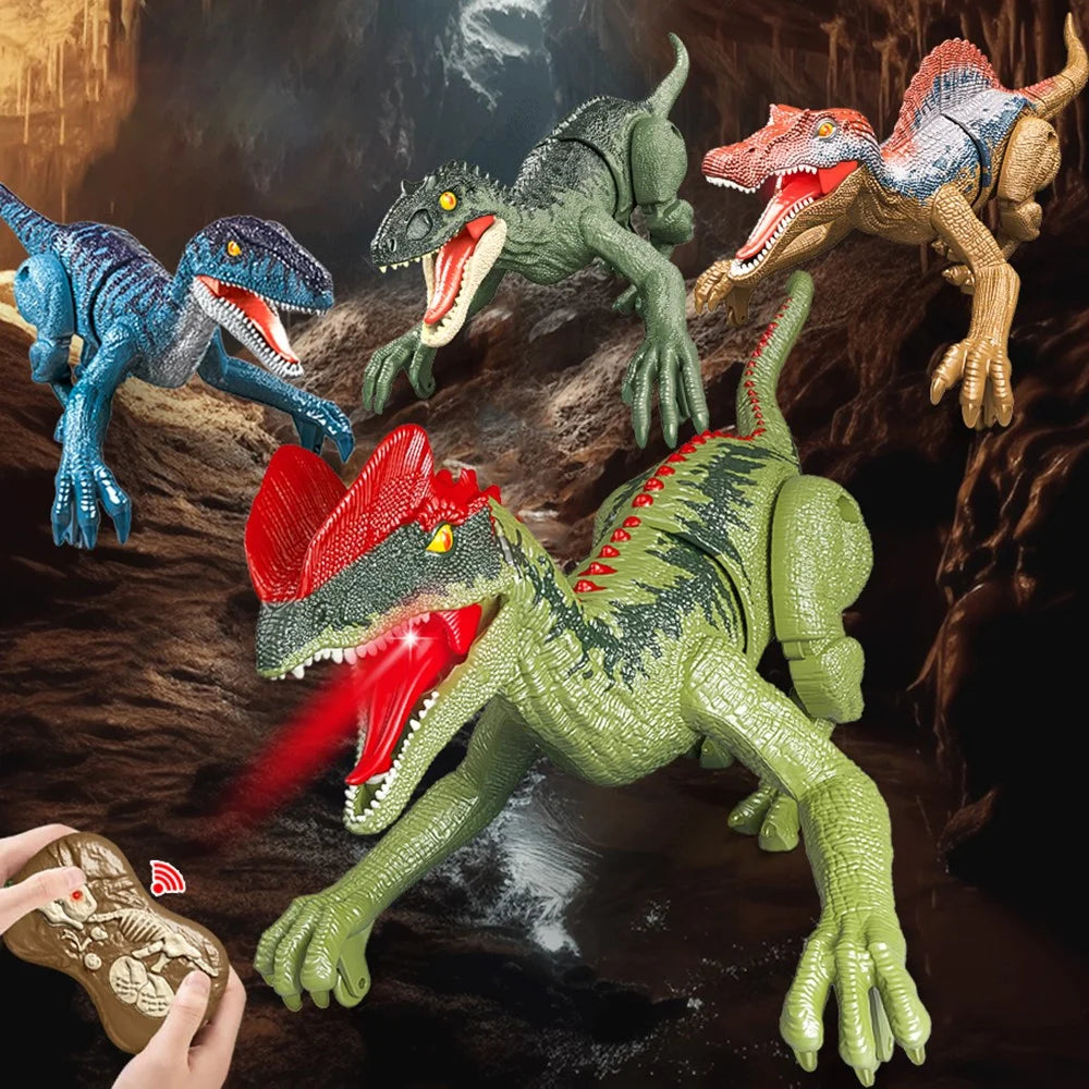 SM020 Children 2.4G Walking Dinosaur Toy with Sound, Light Simulation Mini Electric RC Dinosaur Model Toys - Tyrannosaurus Rex - 5