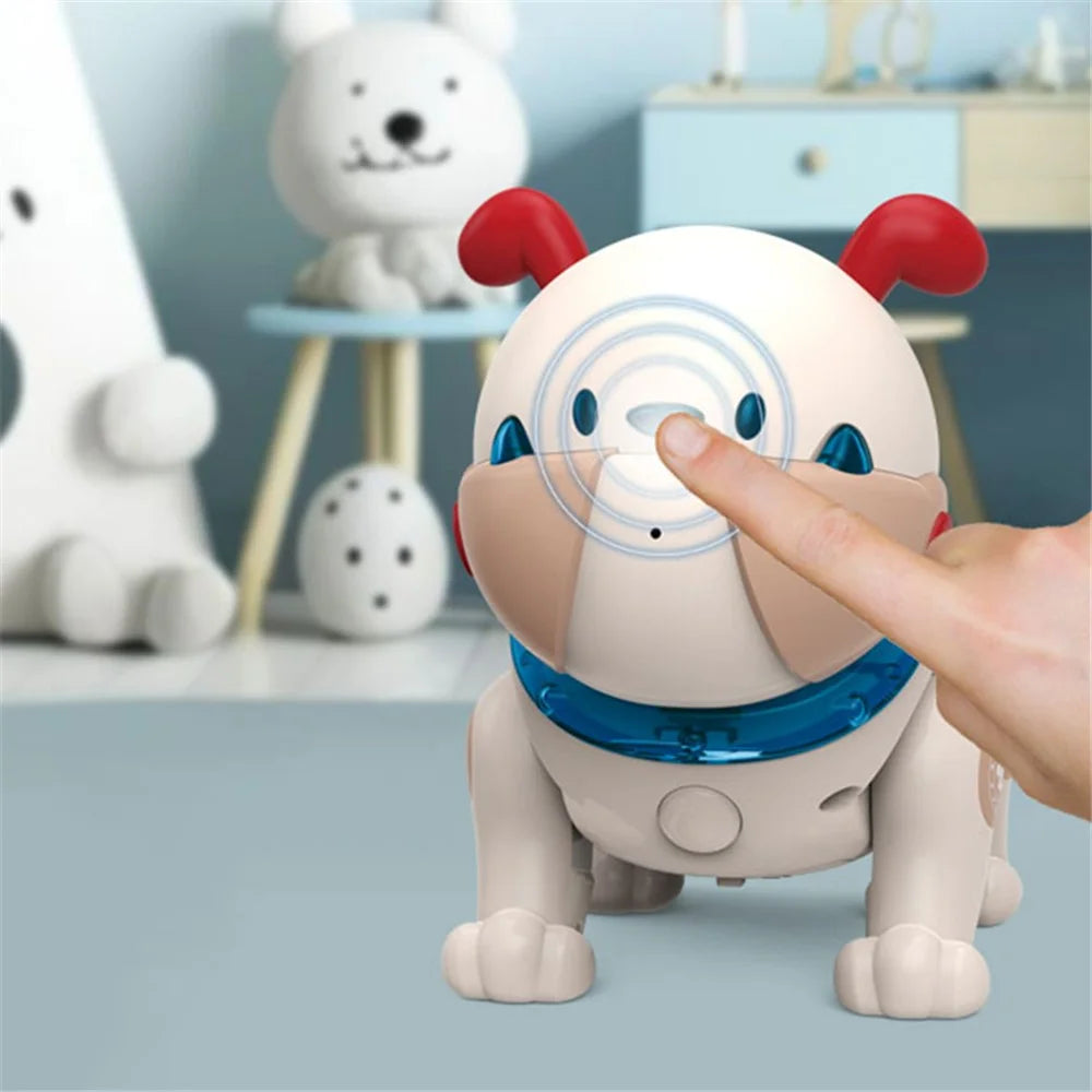 BG1539 Voice Recording Children Educational Robot Dog Touch Sensitive Interactive Toy - Blue - 2