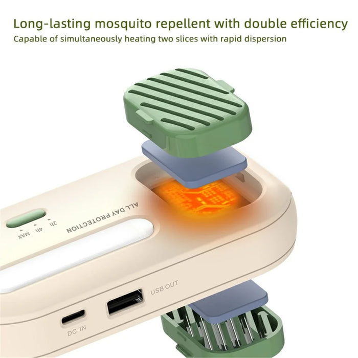 W25 Portable Wireless Mosquito Repeller Outdoor 4000mAh Power Bank - 5
