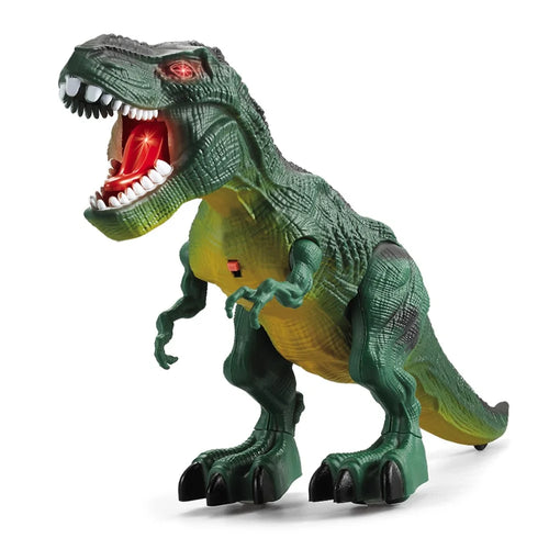 Y333-59 RC Walking Dinosaur Robot Toy Remote Light Music Emulation Animal Children Toy - Green - 1