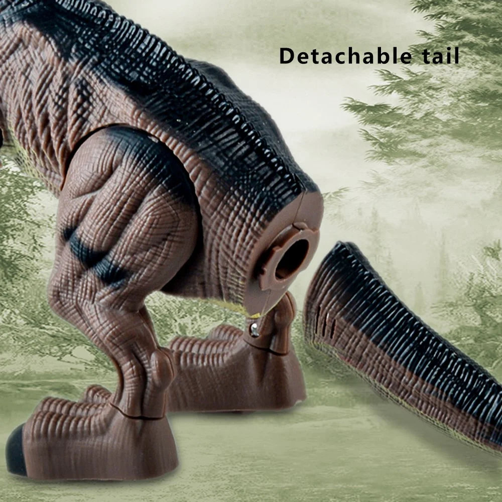 Y333-59 RC Walking Dinosaur Robot Toy Remote Light Music Emulation Animal Children Toy - Green - 5
