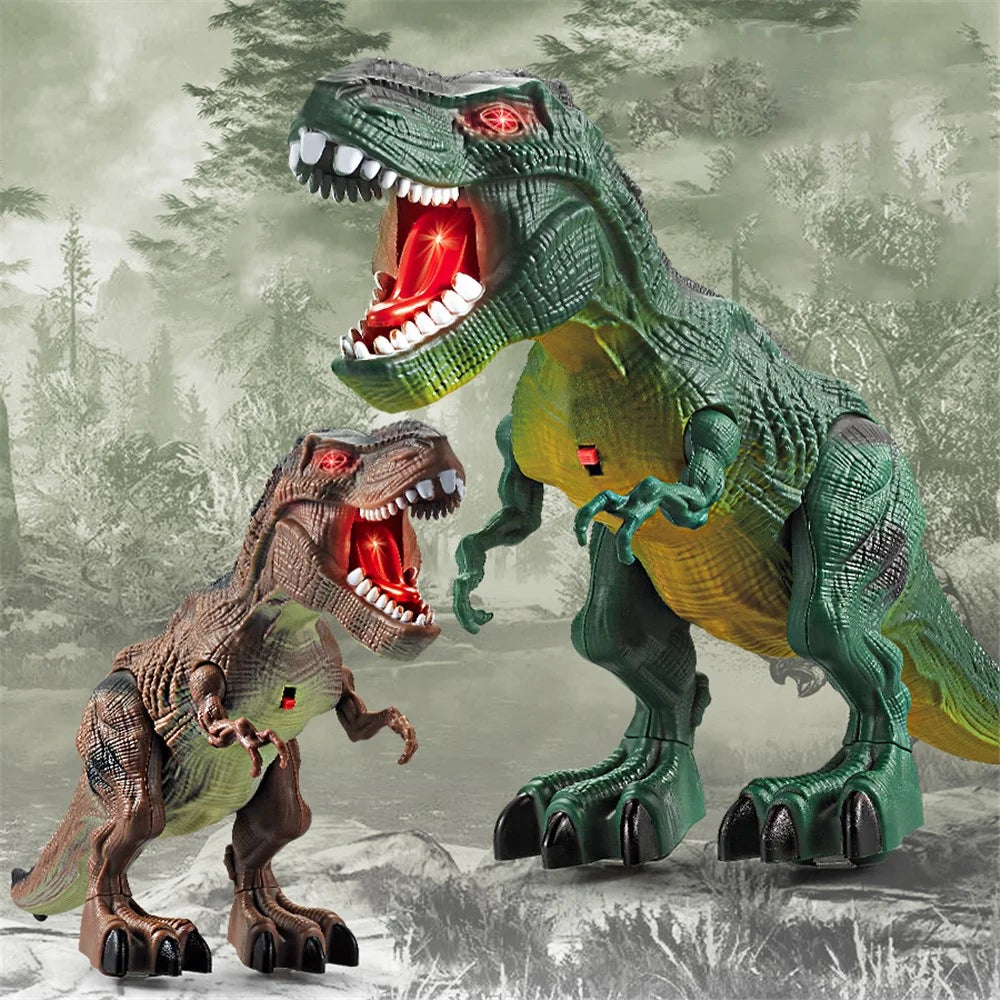 Y333-59 RC Walking Dinosaur Robot Toy Remote Light Music Emulation Animal Children Toy - Green - 7