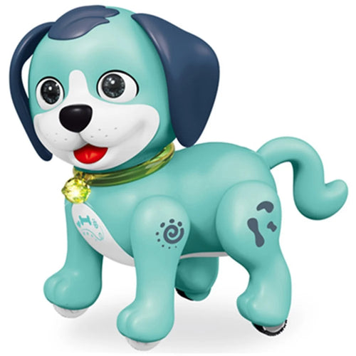 Electronic Cartoon Cat / Dog 2.4G Remote Control Robot with Light and Sound Kids Toy - SM08 / Blue Dog - 1