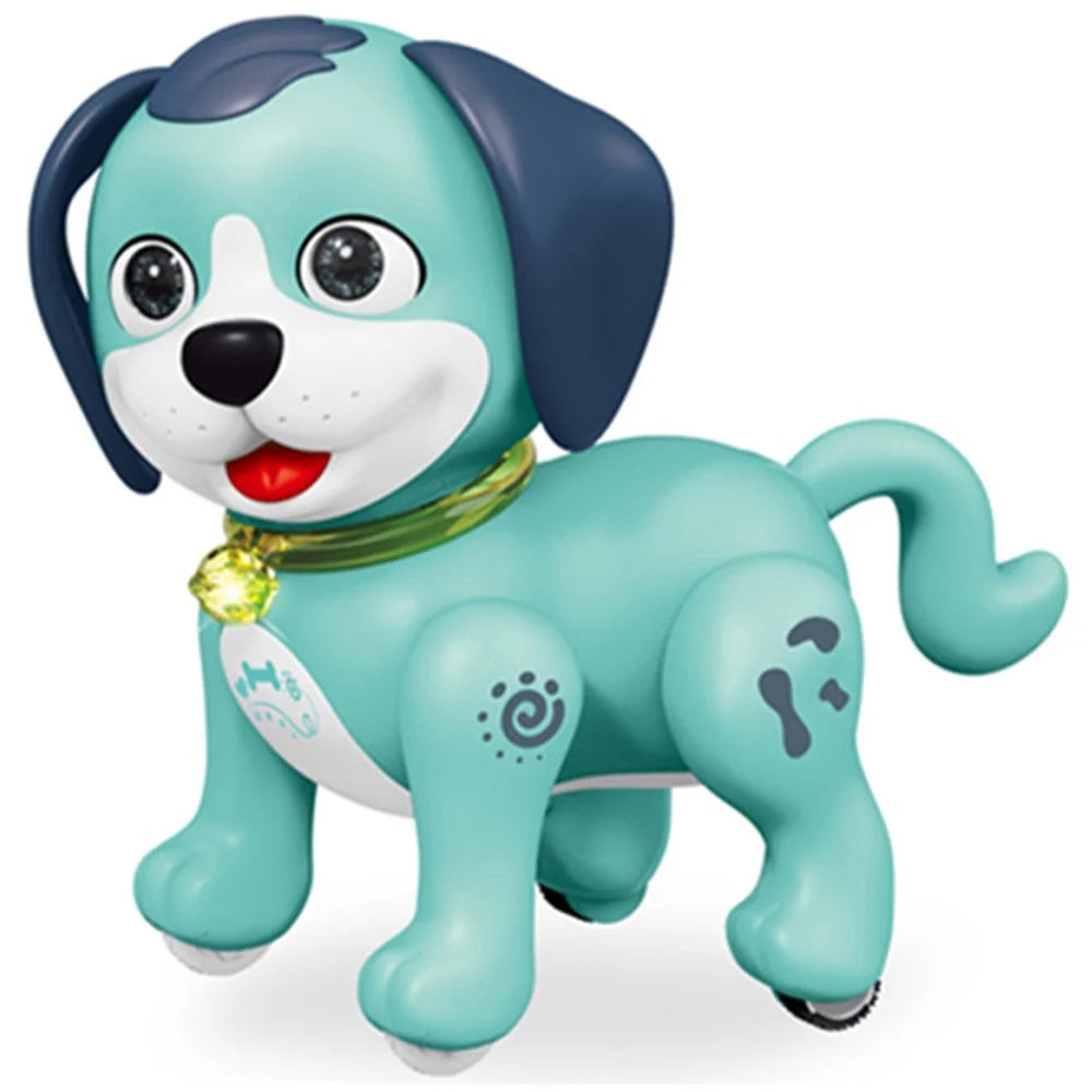 Electronic Cartoon Cat / Dog 2.4G Remote Control Robot with Light and Sound Kids Toy - SM08 / Blue Dog - 1