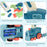 Automatic Laying Domino Blocks Electric Train Children Toy with Light and Sound Effects - Blue - 2