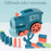 Automatic Laying Domino Blocks Electric Train Children Toy with Light and Sound Effects - Blue - 5