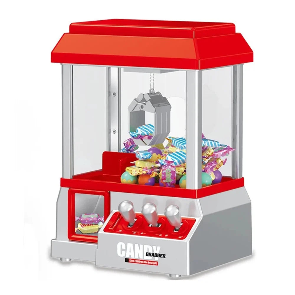 Electronic Arcade Claw Machine Toy Grabber Prize Dispenser Vending Machine Toy with 24 Coins for Kids Birthday Gift - 1