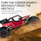 YT6608 2.4GHz RC Climbing Car 2 in 1 Off-road Vehicle 4WD Remote Control Tracked Tank Car High-Speed Car - Red - 5