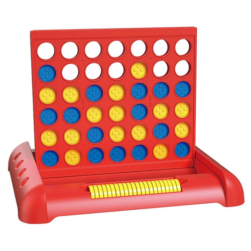STEM Educational 4 in A Row Connect Four Game Board Toy for Kids / Interactive Parent-Child Tabletop Game - Red - 1