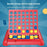 STEM Educational 4 in A Row Connect Four Game Board Toy for Kids / Interactive Parent-Child Tabletop Game - Red - 3