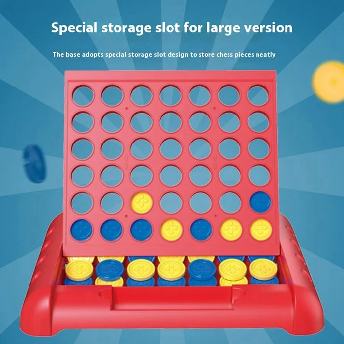 STEM Educational 4 in A Row Connect Four Game Board Toy for Kids / Interactive Parent-Child Tabletop Game - Red - 3
