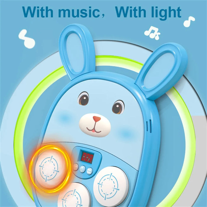 SJL3607  /  SJL3609 Cartoon Animal Music Boxing Machine for Kids Electronic Reaction Rhythm Interactive Toy - Brown - 7