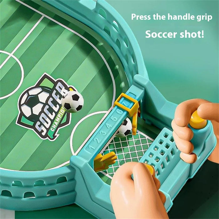 2811C Finger Soccer Table Game for Kids Two-Player Battle Competition Board Interactive Desktop Toy - Blue - 3