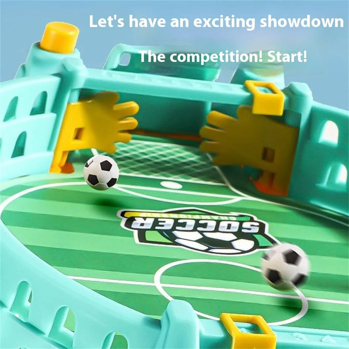 2811C Finger Soccer Table Game for Kids Two-Player Battle Competition Board Interactive Desktop Toy - Blue - 4