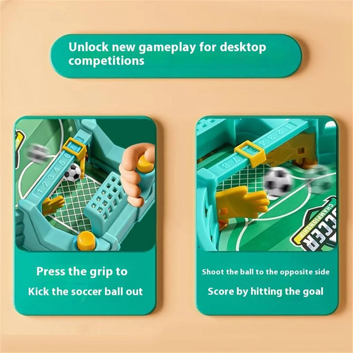 2811C Finger Soccer Table Game for Kids Two-Player Battle Competition Board Interactive Desktop Toy - Blue - 6