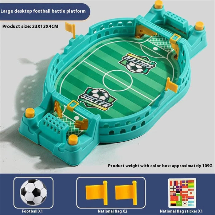 2811C Finger Soccer Table Game for Kids Two-Player Battle Competition Board Interactive Desktop Toy - Blue - 7
