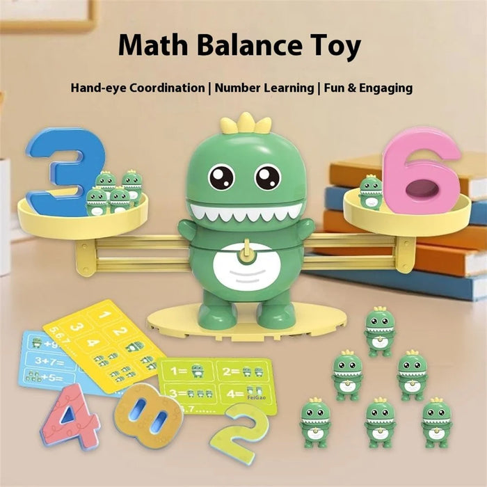 Children Balance Scale Table Game Number Math Educational Toy for Early Learning - Hippo - 5