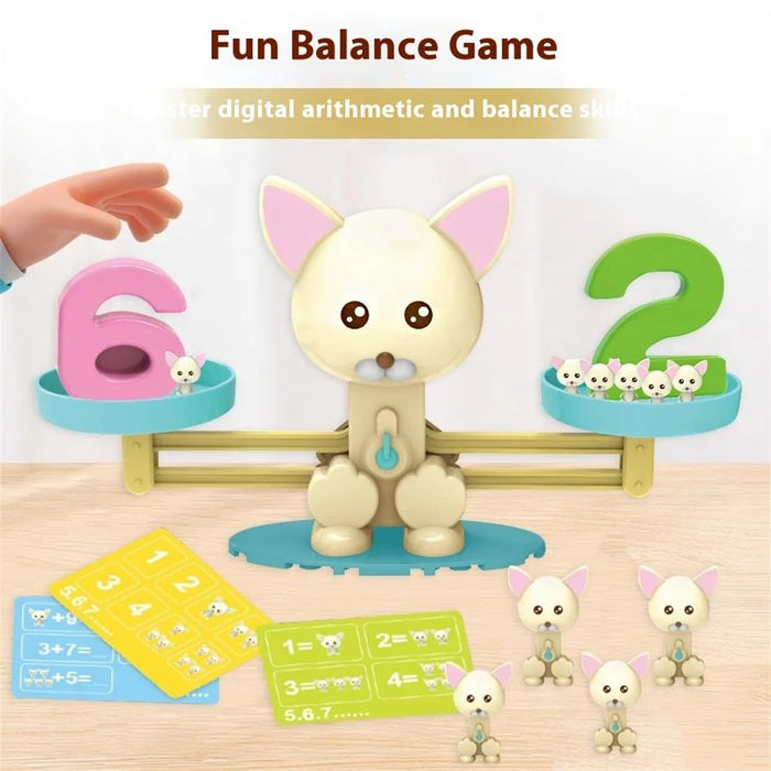 Children Balance Scale Table Game Number Math Educational Toy for Early Learning - Hippo - 6