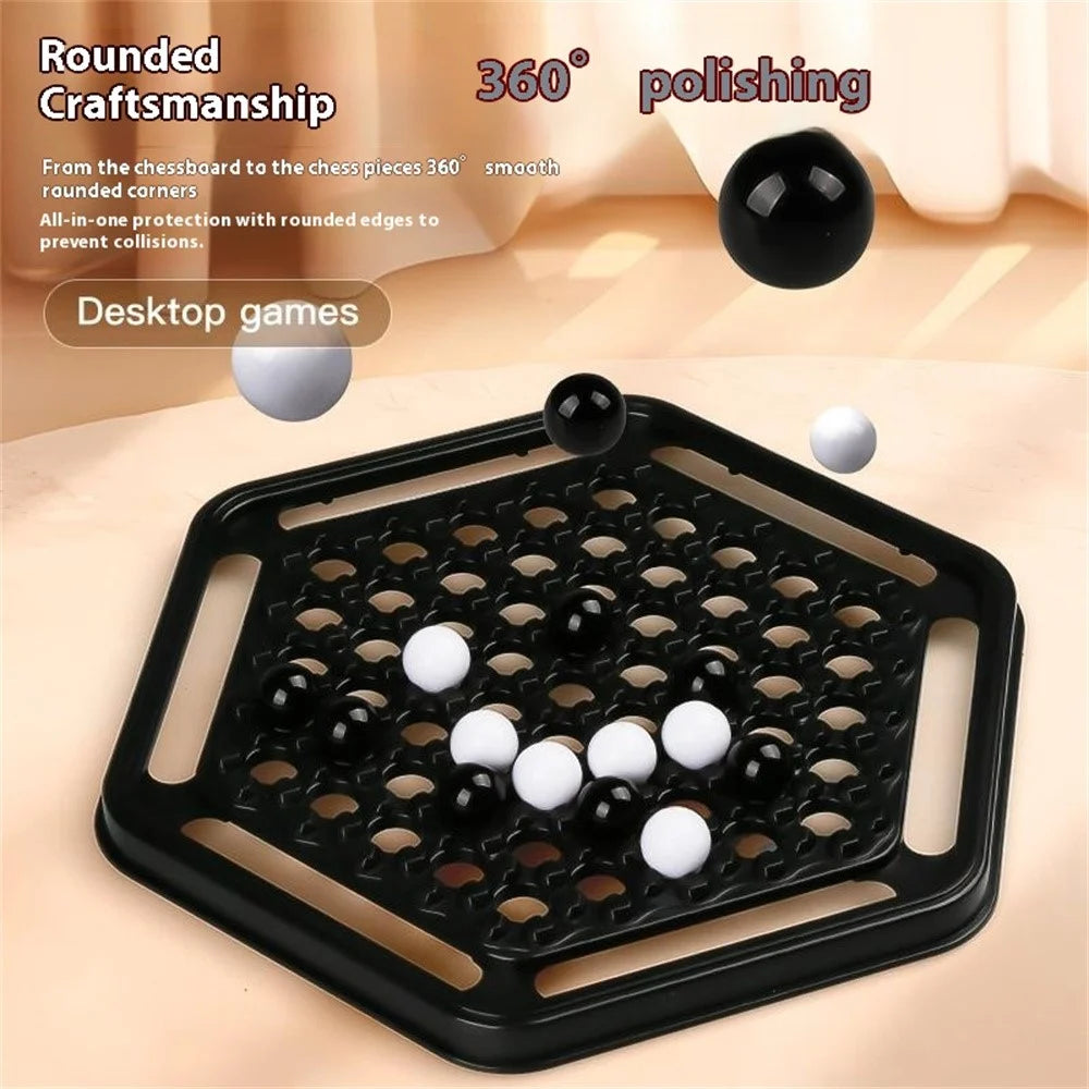KJ129 Educational Chess Push Ball Game Board Game Toys Two Player Four-in-a-Row Checkers for Children - 7