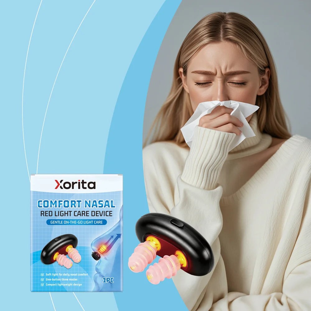 XORITA Portable Nasal Care Device 3 Modes Red Light Therapy Daily Nose Discomfort Relief - 6