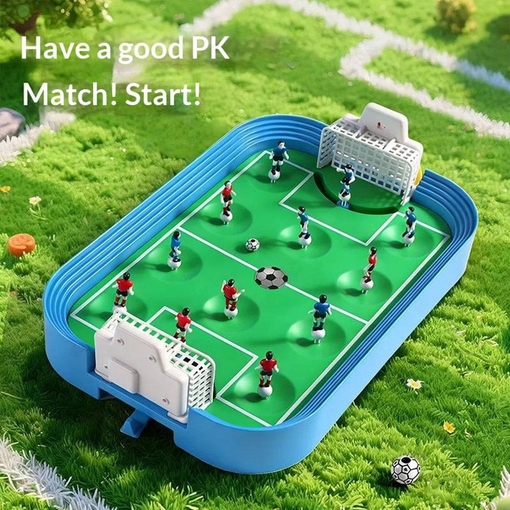 JYF9643B 2-Player Desktop Soccer Table Game Toy Football Competition Scoring Sports Games Toy for Kids - Blue - 4