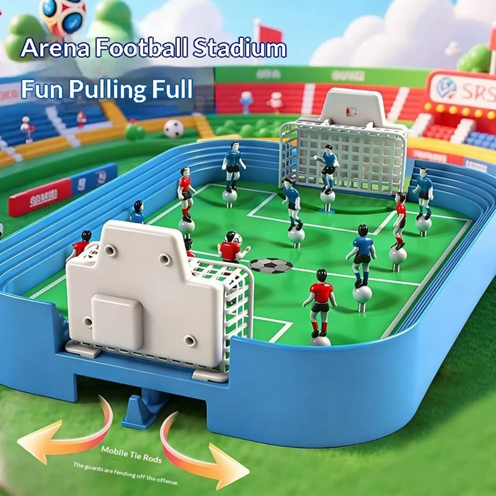 JYF9643B 2-Player Desktop Soccer Table Game Toy Football Competition Scoring Sports Games Toy for Kids - Blue - 5