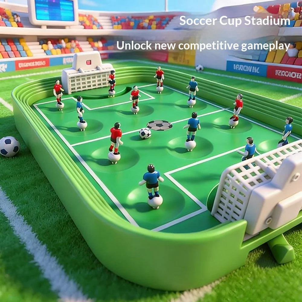 JYF9643B 2-Player Desktop Soccer Table Game Toy Football Competition Scoring Sports Games Toy for Kids - Blue - 7