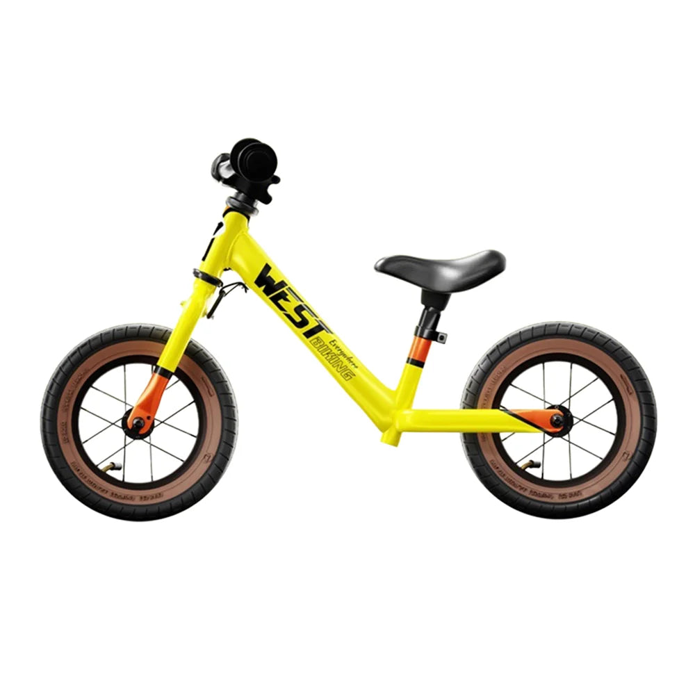 WEST BIKING YP1401067 Balance Bike for Kids Adjustable Seat Height No Pedals Children Training Bicycle - Yellow/10 Inch/For Ages 2-3.5 - 1