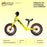 WEST BIKING YP1401067 Balance Bike for Kids Adjustable Seat Height No Pedals Children Training Bicycle - Yellow/10 Inch/For Ages 2-3.5 - 7