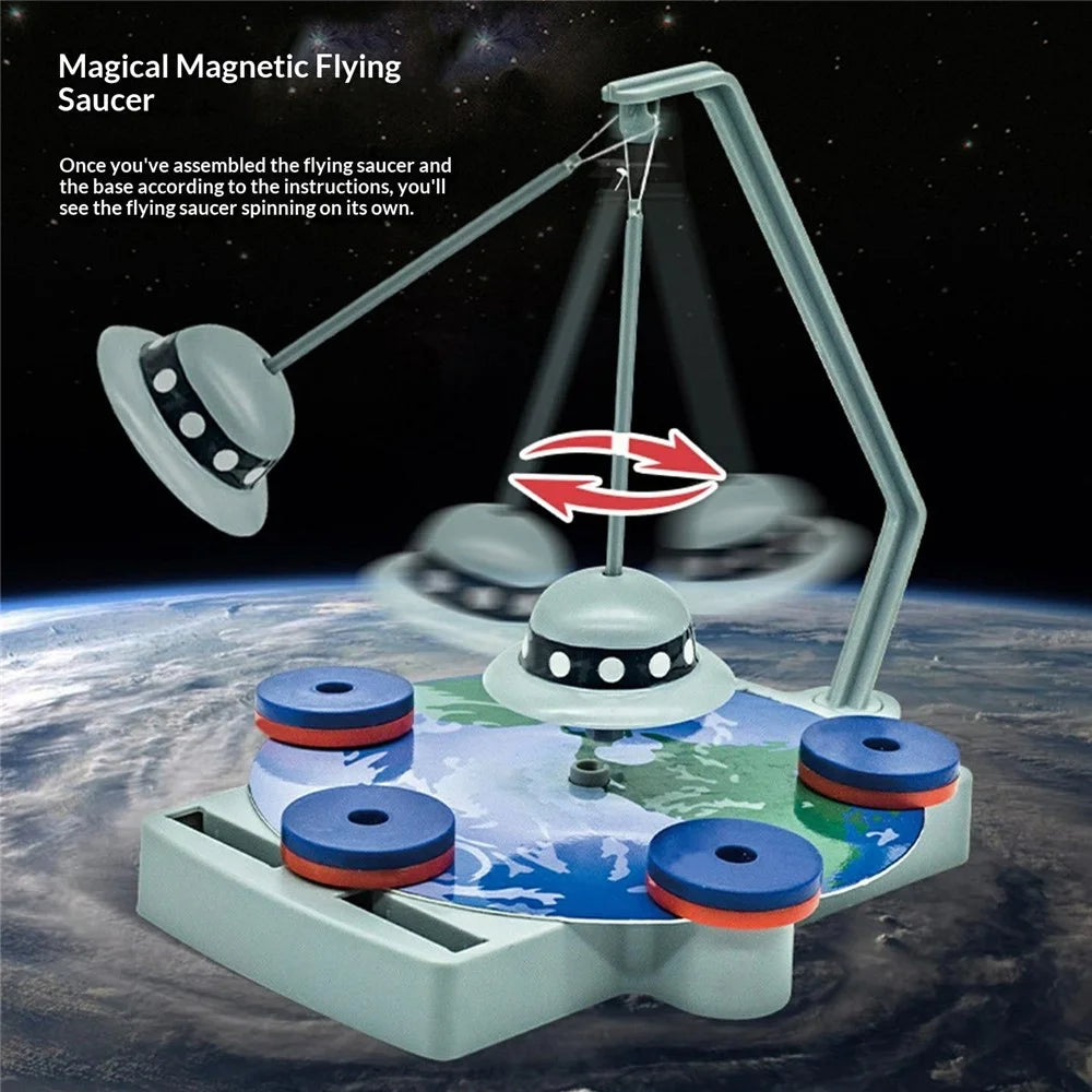 WH2158 12 in 1 Magnetic Science Experiment Kit Anti Gravity Maglev Toy for Kids Ages 8+ - Grey - 5