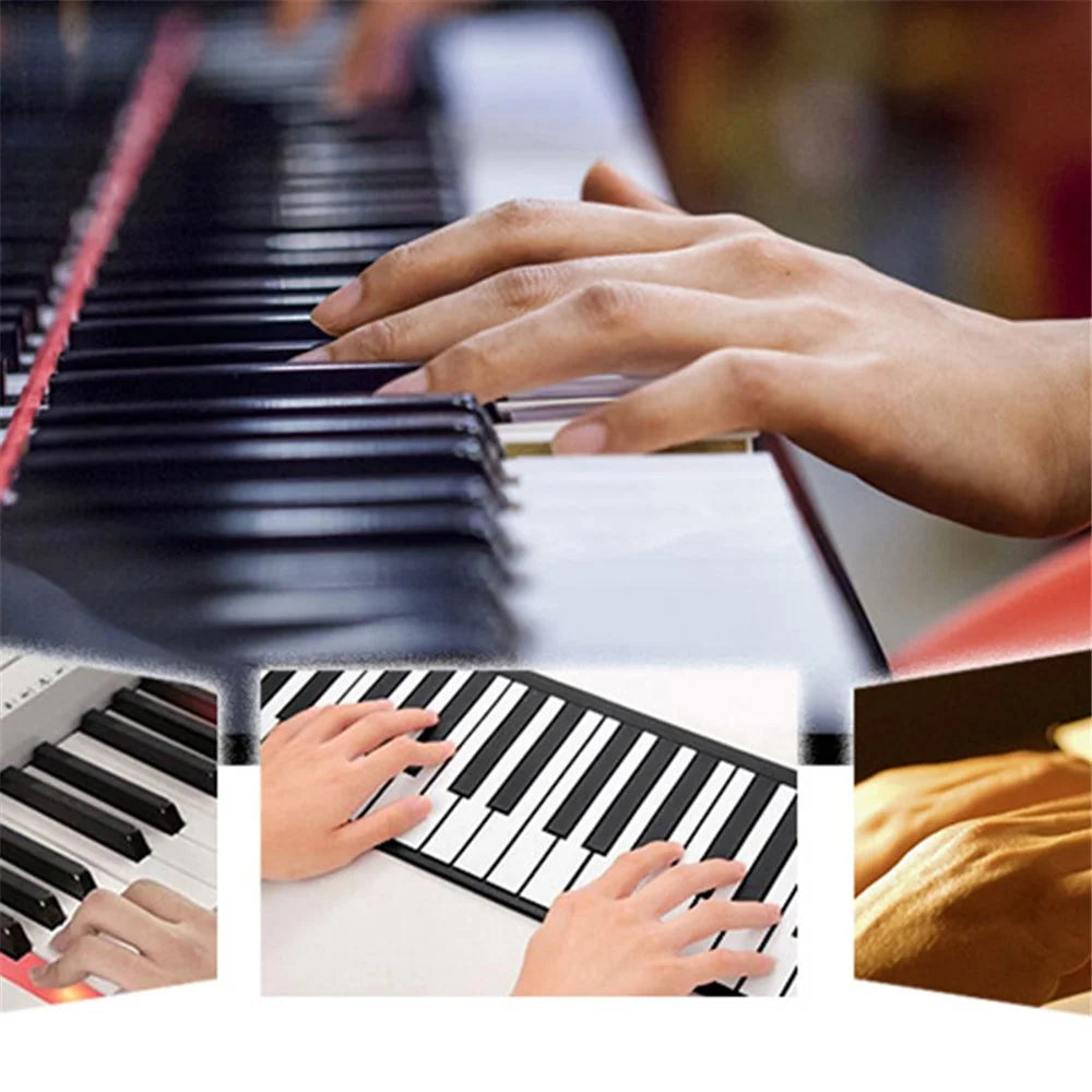 Piano Keyboard Stickers for 88 / 61 / 49 / 37 Key, Colorful Large Bold Letter Piano Stickers Removable Piano Keyboard Letters Notes Label - 6