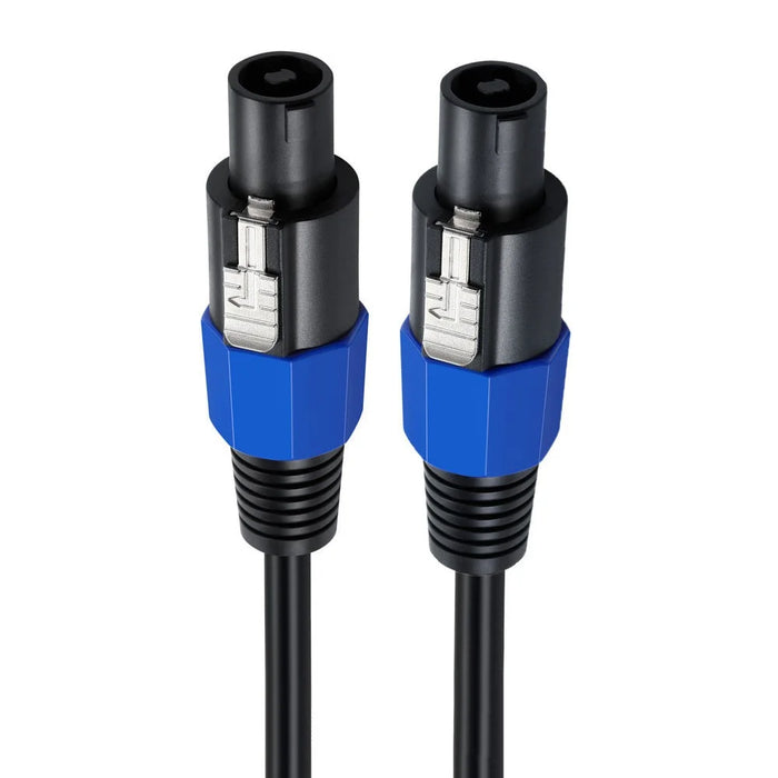 JUNSUNMAY 10FT Male to Male Speakon Cable with Twist Lock, Audio Amplifier Connection Cord - 1