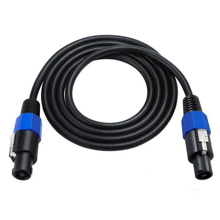 JUNSUNMAY 10FT Male to Male Speakon Cable with Twist Lock, Audio Amplifier Connection Cord - 2