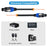 JUNSUNMAY 10FT Male to Male Speakon Cable with Twist Lock, Audio Amplifier Connection Cord - 4