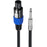 JUNSUNMAY 6FT Speakon Male to 6.35mm Male Speaker Cable Audio Amplifier Cord with Twist Lock - 2
