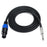 JUNSUNMAY 50FT Speakon Male to 6.35mm Male Cable Audio Speaker Connection Cord with Twist Lock - 3