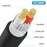 JUNSUNMAY 50FT Speakon Male to 6.35mm Male Cable Audio Speaker Connection Cord with Twist Lock - 4